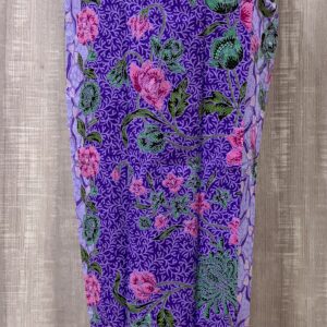 welovekebaya Sarong Skirt With Side Zip (S) - SRSPurple003