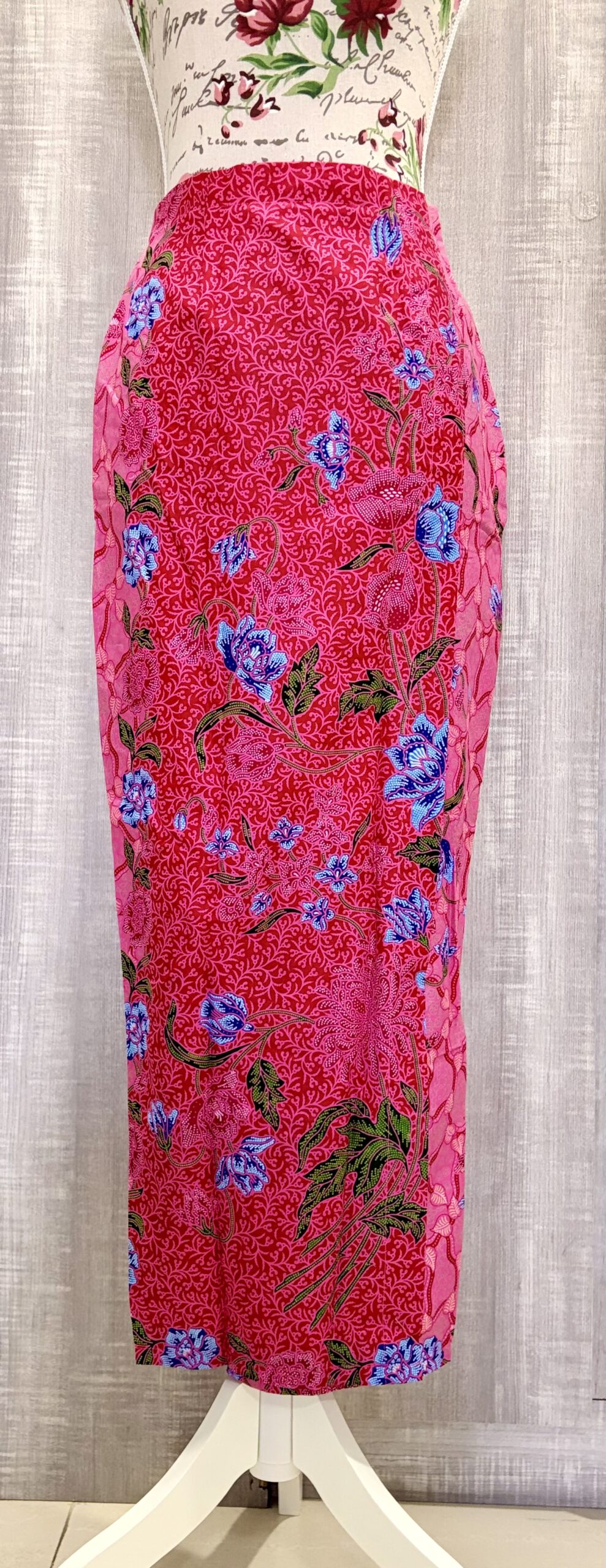 welovekebaya Sarong Skirt With Side Zip (L) –  SRLPINK002