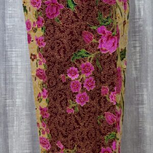 welovekebaya Sarong Skirt With Side Zip (M) - SRMBROWN002