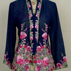 welovekebaya Nyonya Kebaya (L) - With buttons - NKBLNAVYBLUE003