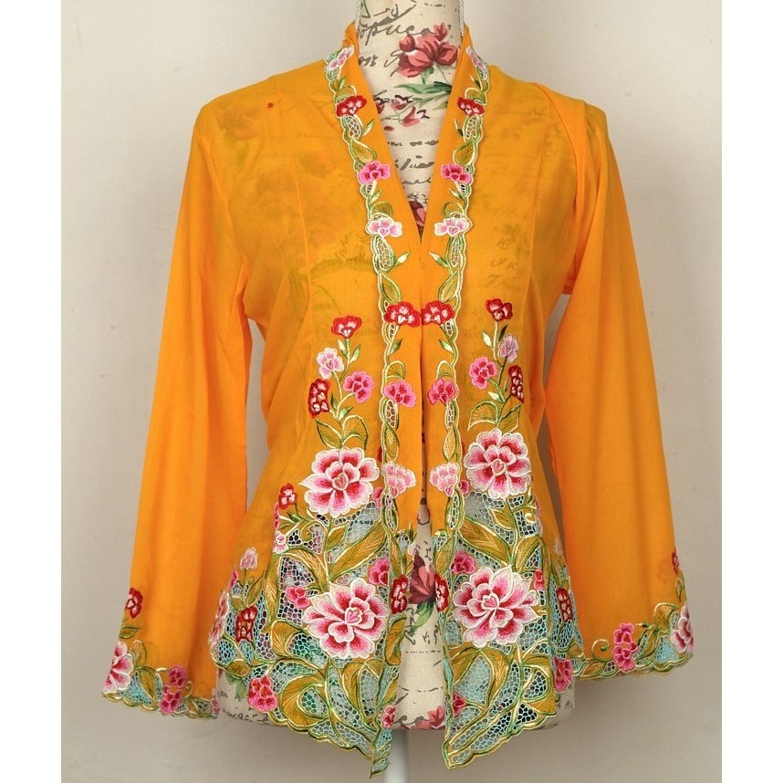 welovekebaya  Nyonya Kebaya (M) – no buttons (Top only) -NKMORG002
