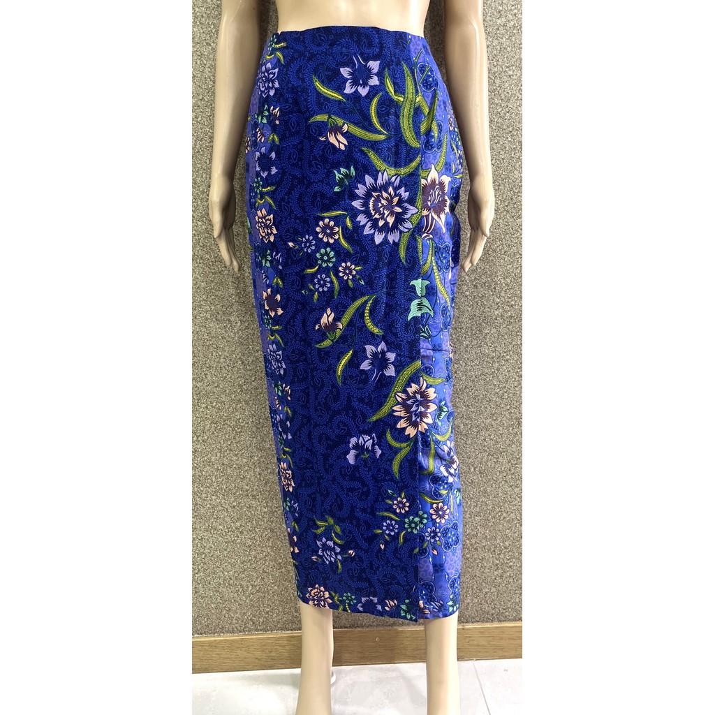 welovekebaya Sarong Skirt With Side Zip (L) – SRLRYBLU002