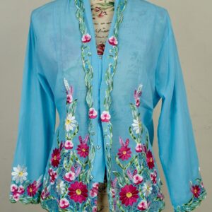 welovekebaya Nyonya Kebaya (XL) - With buttons -NKBXLSKYBLU001