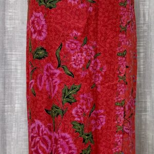 welovekebaya Sarong Skirt With Side Zip (XXXL) - SRXXXLRED002