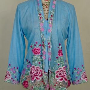 welovekebaya Nyonya Kebaya (XL) - With buttons -NKBXLSKYBLU001