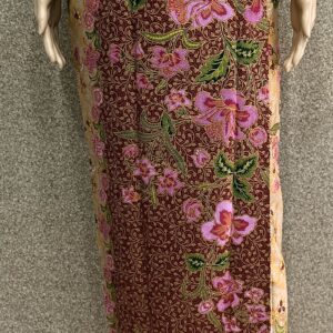 welovekebaya Sarong Skirt With Side Zip (L) - SRLBrown001(WDS)