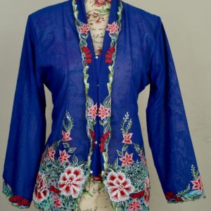 welovekebaya Nyonya Kebaya (L) - With buttons - NKBLRYLBLUE003