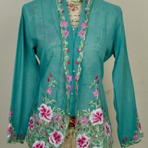 welovekebaya Nyonya Kebaya (L) - With buttons - NKBLTURQ002