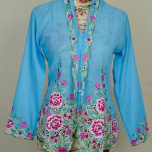welovekebaya  Nyonya Kebaya (M) -With buttons - NKBMSKYBLUE003