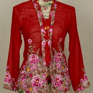 Welovekebaya Nyonya Kebaya (XS) - with buttons - nkbxsred002