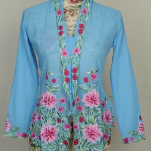 Welovekebaya Nyonya Kebaya (XS) - with buttons - nkbxsskyblue002