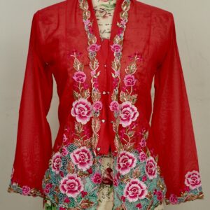 Welovekebaya Nyonya Kebaya (XS) - with buttons - nkbxsred002