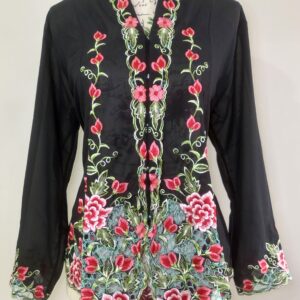 welovekebaya Nyonya Kebaya (XL) - With buttons -NKBXLBLACK001