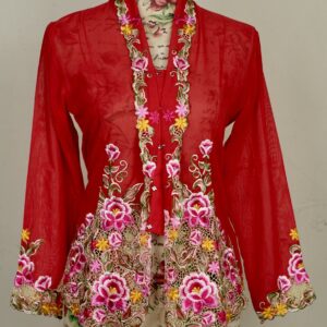 welovekebaya  Nyonya Kebaya (M) -With buttons - NKBMRED003