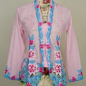 Nyonya Kebaya (S) - with buttons - NKBSLpink001