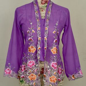 Welovekebaya Nyonya Kebaya (XS) - with buttons - nkbxspurple001