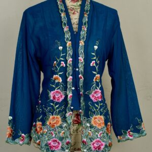 welovekebaya Nyonya Kebaya (XL) - With buttons -NKBXLDKTEALBLU001