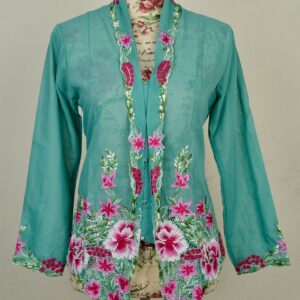 welovekebaya  Nyonya Kebaya (M) -With buttons - NKBMTURQU001