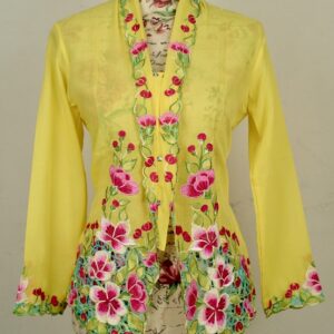welovekebaya  Nyonya Kebaya (M) -With buttons - NKBMYELLOW001