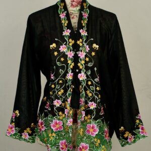 welovekebaya  Nyonya Kebaya (XXL) - with buttons - NKBXXLBLK002