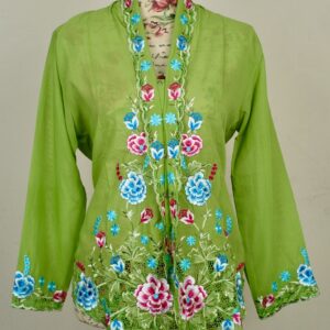 welovekebaya Nyonya Kebaya (XL) - With buttons -NKBXLLIMEGRN001