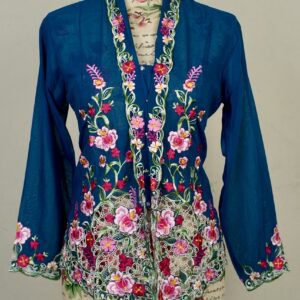 welovekebaya  Nyonya Kebaya (M) -With buttons - NKBMDKTEALBL001