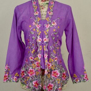 welovekebaya  Nyonya Kebaya (M) -With buttons - NKBMPURPLE001
