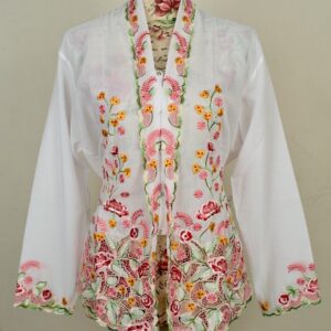 welovekebaya  Nyonya Kebaya (XXL) - with buttons - NKBXXLWHITE003