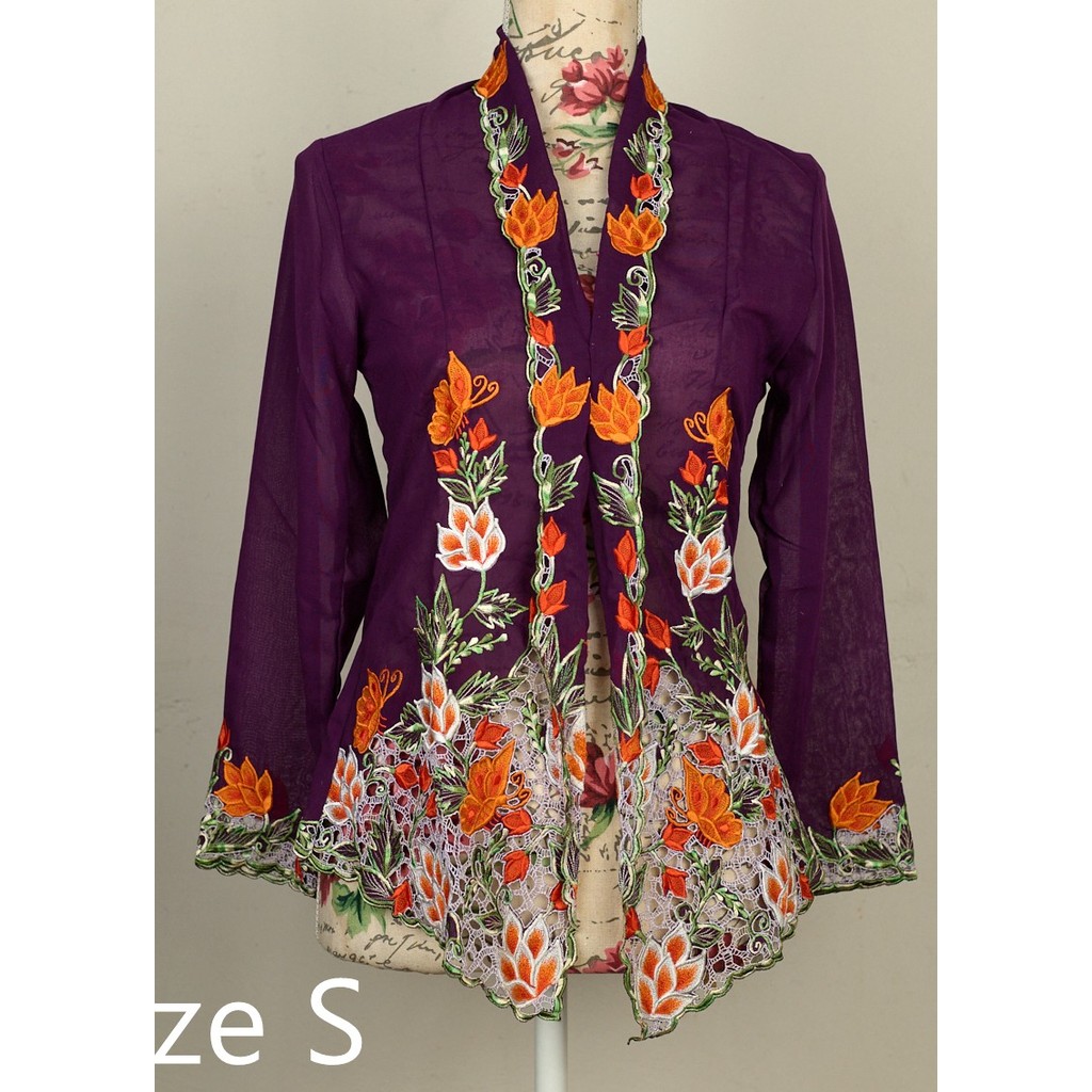 Nyonya Kebaya (S) – no buttons (top only) -NKSPP003
