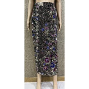 welovekebaya Sarong Skirt With Side Zip (S) -  SRSBLACK002
