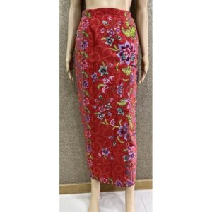 welovekebaya Sarong Skirt With Side Zip (M) - SRMWTRED002