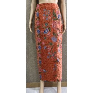 welovekebaya Sarong Skirt With Side Zip (XL) - SRXLORG003_F