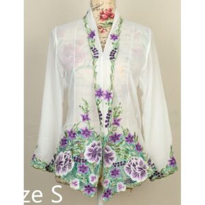 Nyonya Kebaya (S) - no buttons (top only) -NKSWH005