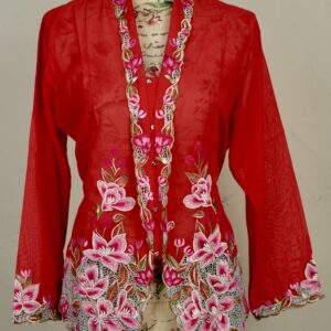 welovekebaya Nyonya Kebaya (L) - With buttons - NKBLred002
