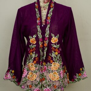 welovekebaya Nyonya Kebaya (L) - With buttons - NKBLEGGPLT001