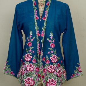 welovekebaya Nyonya Kebaya (L) - With buttons - NKBDKTEALBL001