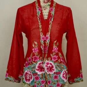 welovekebaya  Nyonya Kebaya (M) -With buttons - NKBMRED001
