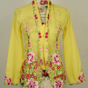 Nyonya Kebaya (S) - with buttons - NKBSYELLOW001