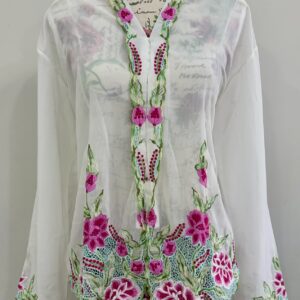 welovekebaya  Nyonya Kebaya (XXXL) - with buttons  - NKBXXXLWHITE002